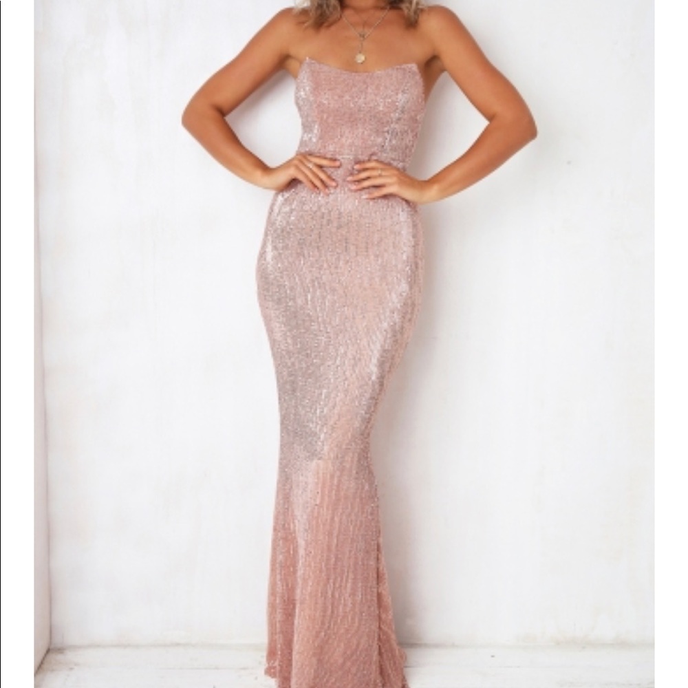 Hello Molly “I Feel It Coming” maxi sequin dress